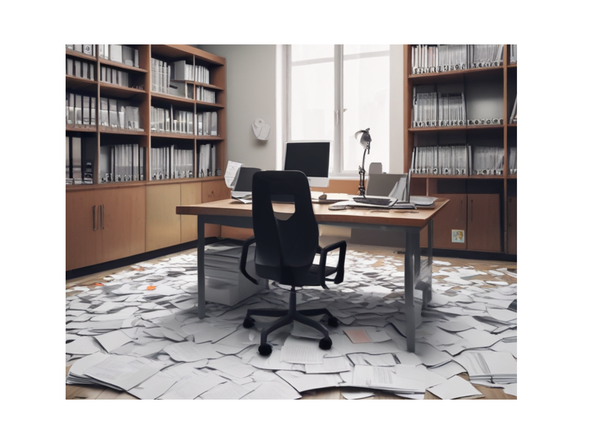 scattered office